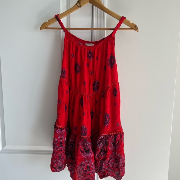 Free People Red Mini Dress - Picture 2 of 4